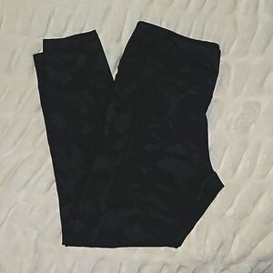 RBX High Waist Full Length SHINE EMBOSSED CAMO LEGGING Size XL